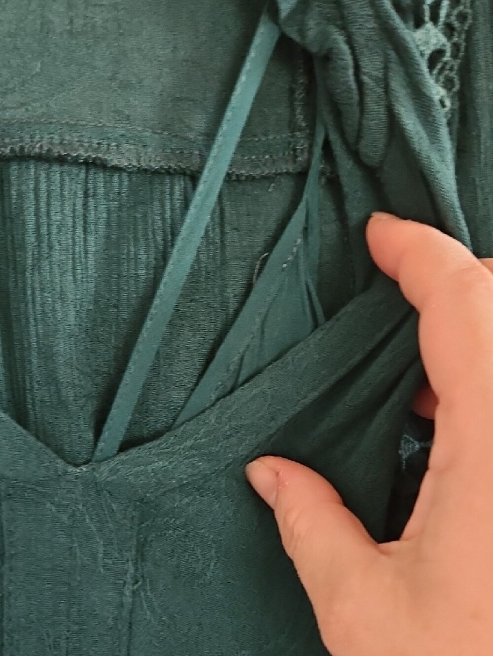 Knox Rose Teal Green Boho Dress - Picture 6 of 6